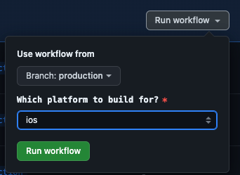 GitHub Actions - Manually run workflow